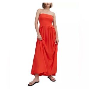 SOLID & STRIPED Orange Maxi Dress